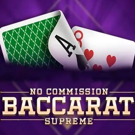 Baccarat Supreme slot logo by OneTouch Games at Hollywin Casino