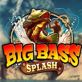 Big Bass Splash slot logo by Pragmatic Play at Hollywin Casino