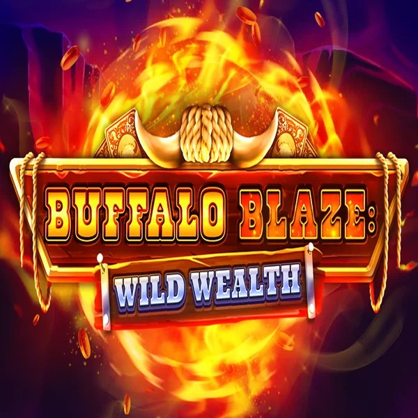 Buffalo Blaze Wild Wealth logo – Slots by OctoPlay at Hollywin Casino